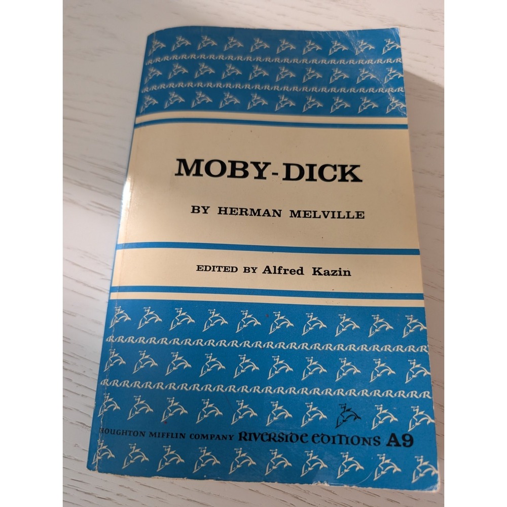 Moby Dick Herman Melville Riverside Editions 1956 ‎ Vintage Paperback Book